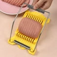 thumbnail image 4 of Luncheon Meat Slicer Multifunctional Stainless Steel Spam Ham Fruit Vegetables Egg Cheese Kitchen Cutter Slicers Gadgets Items, 4 of 9