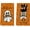 Orange, variant on Beige Cat Pumpkin Ghost Halloween Kitchen Towels Dish Towels, 18x26 Inch Bats Jack-O''-Lantern Decoration Hand Towels Set of 2