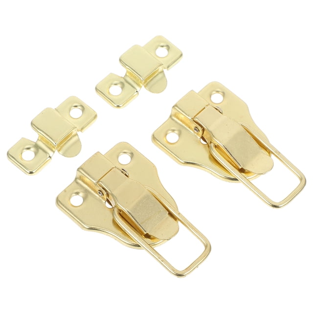 unbranded 2Pcs Iron Chest Latch Duck Billed Hasp Lock for Home Users Workshop Users Secure Fastening