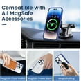 thumbnail image 4 of Case for iPhone 14 Pro Magnetic Case(Not for iPhone 14 Pro Max), Built in Strong Magnets, Clear Hard PC Back Cover + Soft TPU Frame Protective Slim Bumper Case for iPhone 14 Pro - Blue, 4 of 17