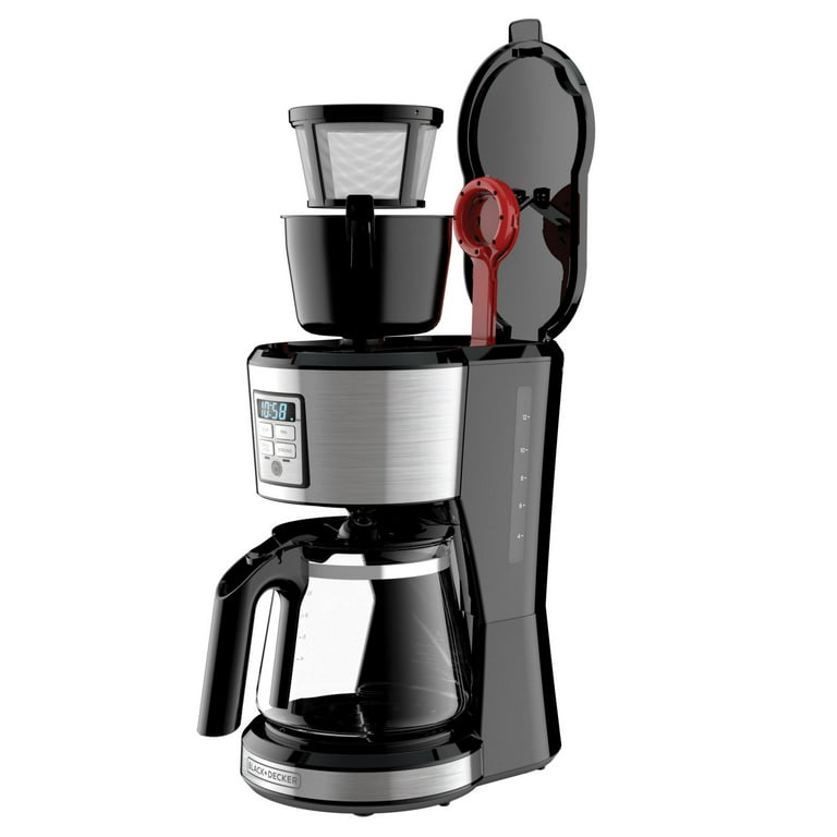 Black+Decker Coffee Maker with Vortex Technology and Permanent Filter, 12  Cups CM0916B - ATBIZ
