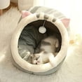 thumbnail image 2 of DABEI Soft Long Plush Cat kennel dog kennel winter warm pet bed Cat Bed Cat Mat Animals Sleeping Sofa, 2 of 27