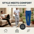 thumbnail image 6 of DARESAY Mens Pajama Pants 3 Pack – Soft Knit Sleep & Lounge Pants with Pockets, Elastic Waist & Drawstring, Mens Lounge Sleepwear, Up to 3XL, 6 of 9