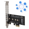 thumbnail image 3 of Tarjeta de Expansión PCI-e a M.2, Convertidor de conector para disco duro m2 ngff nvme, discos compatibles DUROS de Estado Sólido M.2 Para Clave M, 3 of 7