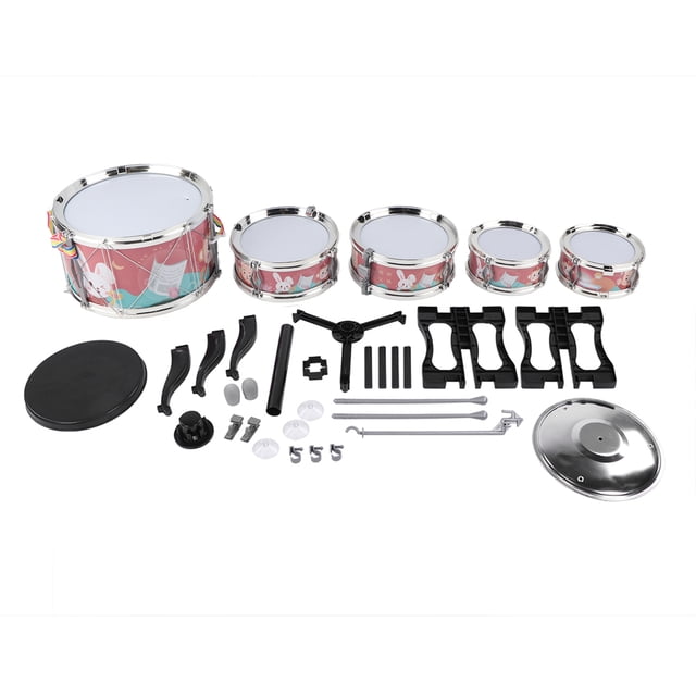 Musical Instruments Drum Set, Percussion Instruments Children Drum Set, For Kids Boys And Girls Red