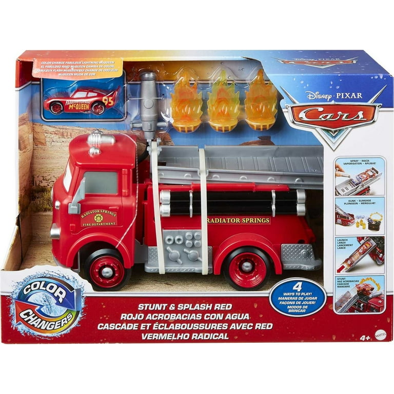 人気の贈り物が大集合 Stunt Cars Pixar Disney & with Truck Toy Red Splash ミニカー