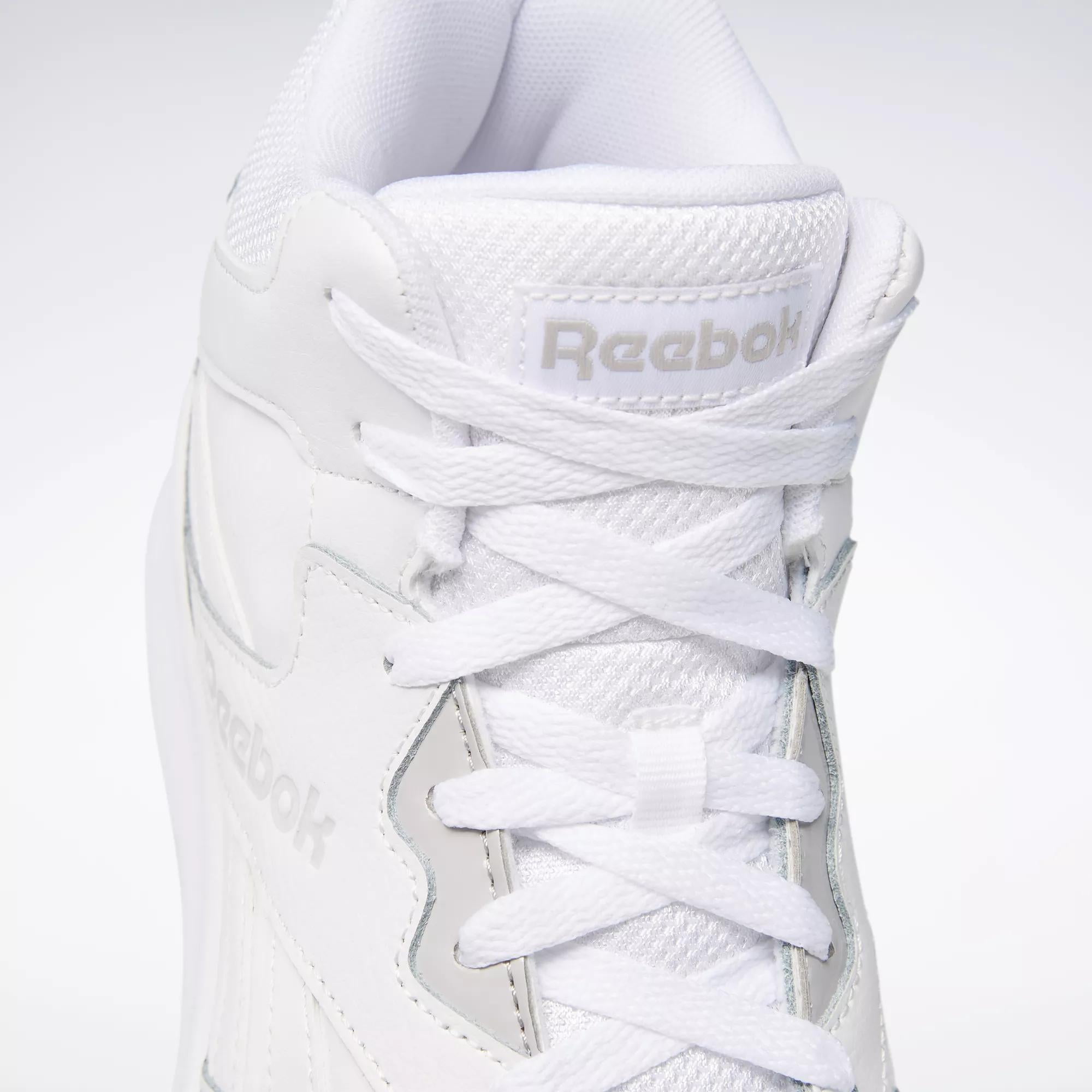 Reebok Mens Royal Bb4500 Hi2 Sneakers White Solid Grey Size 10 Athletic Shoes