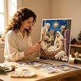 thumbnail image 6 of Nativity Scene Diamond Painting Kit, 5D DIY Jesus Pearl Art Kit for Adults, Jesus Christ & Religious Christmas Wall Decor with Frame, Christian Mosaic Craft Kits for Home Wall, B, 6 of 6