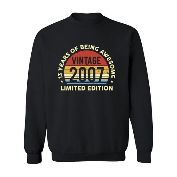 13 Years Of Being Awesome Sweatshirt Men -GoatDeals Designs, Male 3X-Large