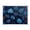 Blue Leaves and Snowflakes, variant on Acrylic Tray Clear Serving Tray Rectangle Decorative Tray with Cut Handle Blue Leaves and Snowflakes