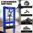 thumbnail image 6 of Hydraulic Press,6 Ton H-Frame Garage Floor Adjustable Shop Press With Stamping Plates To Bend, Straighten, Or Press Parts, Install Bearings & U-Joints, 6 of 6