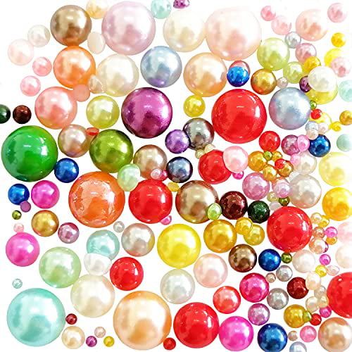 Half Round Pearl Beads Flat Back Scrapbook for Craft DIY Pick 4mm/6mm/8mm（mix） 
