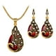 thumbnail image 1 of Set Collar Pendientes Mujeres Joyas de Boda Colgante Pendientes Vintage, 1 of 3