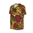 thumbnail image 6 of Fotbe Sunflower Baseball Jersey Shirt for Men and Women, Casual Short Sleeves Button Down T-Shirt-, 6 of 9