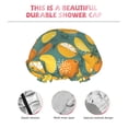 thumbnail image 4 of Cute Rounded Orange Shower Cap, Reusable Bath Hair Hat for all Hair Lengths Hair Cover with Elastic Band Double Waterproof Layers Bathing Hat, 4 of 5