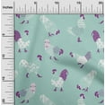 thumbnail image 2 of oneOone Cotton Poplin Light Mint Green Fabric Rooster Cock Diy Clothing Quilting Fabric Print Fabric By Yard 42 Inch Wide, 2 of 6