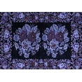 thumbnail image 1 of Ahgly Company Machine Washable Indoor Rectangle Medallion Blue French Area Rugs, 5' x 7', 1 of 4