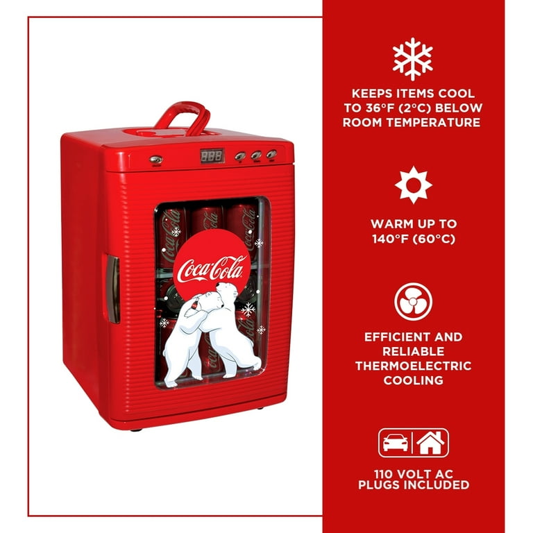 Coca-Cola Polar Bear 28 Can Cooler/Warmer 12V DC 110V AC Mini
