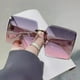 thumbnail image 1 of Gafas de sol de moda para mujer con montura grande, gafas de sol de moda para viaje, 1 of 6
