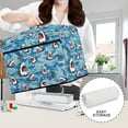 thumbnail image 5 of SEANATIVE Cartoon Shark Sewing Machine Dust Cover with Storage Pocket Easy Storage Dust Cover for Sewing Machine Fits Most Standard Sewing Machine Decoration, 5 of 7