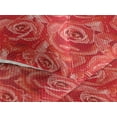 thumbnail image 3 of Ambesonne Floral Design Quilted Bedspread Set 3 Pcs, Dreamy Rose Scene Art, Twin, Dark Coral White, 3 of 4