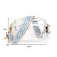 thumbnail image 3 of Bolsa bandolera transparente bandolera de PVC con correa ancha tejida para ir de compras (Blanco) Likrtyny Para Estrenar, 3 of 7