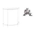 thumbnail image 1 of Mesita de noche de acrílico,Mesa auxiliar de acrílico transparente Mesa auxiliar transparente en capas,Mesa pequeña de acrílico,mesita de noche pequeña,compacta,Figuras de búho,Figuras de, 1 of 8