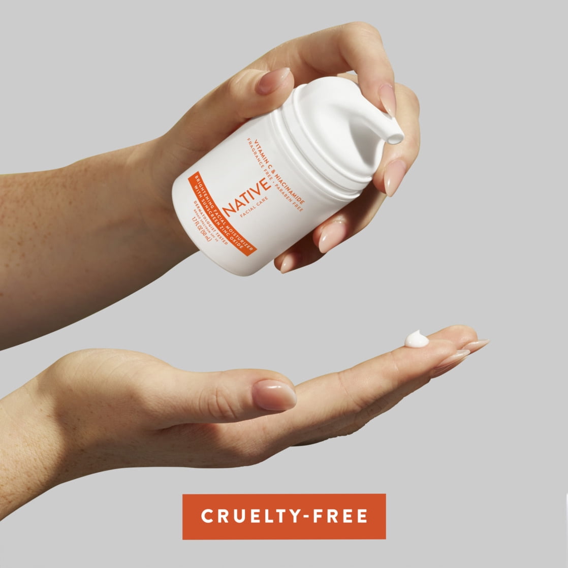 Native Sulfate-Free Brightening Facial Moisturizer with Vitamin C & B3, SPF 30, 1.7 fl oz