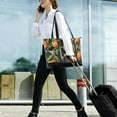 thumbnail image 5 of FORMRS Canvas Laptop Tote Bag for Women with 15.6" Computer Compartments Shoulder Handbag, Vibrant Oranges, 5 of 7