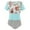 Light blue, variant on IROINNID Breast Feeding Top for Women Pregnant Clothes Printed Striped Lace Cross Breastfeeding Top,Light blue