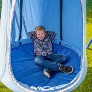 Sportspower Shooting Star Metal Swing Set with LED Swings, 5ft Slide , Bonus Anchor Kit, Great for Kids Aged 3-8