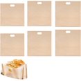 thumbnail image 1 of Sac à Grille-Pain, Sacs à Sandwich Réutilisables, Approuvés par la FDA, Résistants à la Chaleur, Antiadhésifs, 3 Tailles Différentes, 6 Pcs, 1 of 4