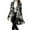 01 Gray, variant on High Low Plaid Jacket for Women Elegant One Button Tuxedo Blazers Business Casual Sports Coat Fall Winter Outerwear