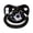 Black, variant on CutiePlusU Adult Sized Pacifier Big Shield Dummy Printed Soother BPA Free Cosmic Black