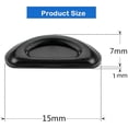 thumbnail image 2 of Eyeglass Nose Pads, Casewin Soft Silicone Adhesive Glasses Nose Pad, Anti-Slip Heighten Air Chamber Nose Pads for Full Plastic Frames, 20 Pairs (Black), 2 of 8