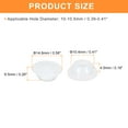 thumbnail image 2 of Unique Bargains 25pack Silicone Plug, Rubber Round Snap in Locking Hole Plug Waterproof Hole Plug for 10-10.5mm Hole, Translucent, 2 of 6
