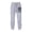 Grey, variant on Mens Plus Size Pants Vintage Loose Fit Ventilated Gym Workouts Fitness Training Daily Wear Pants