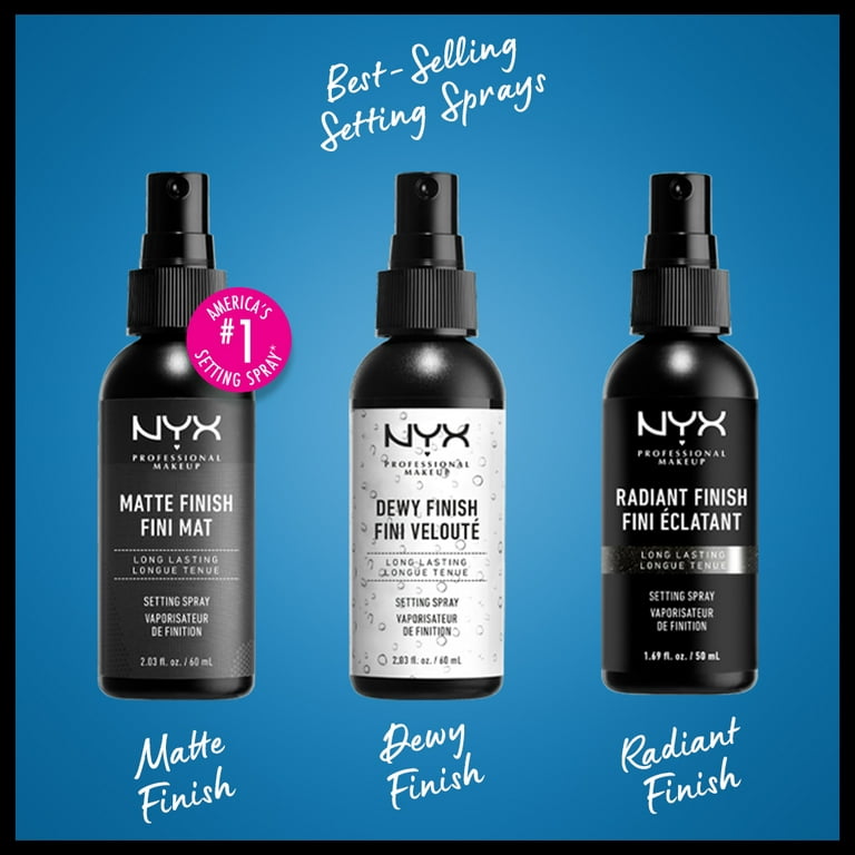 server Som tyktflydende NYX Professional Makeup Setting Spray, Radiant Finish, Long-lasting,  Infused with Micro Pearls - Walmart.com