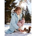 thumbnail image 5 of Wantdo Girls' Coat Warm Winter Jacket Waterproof Puffer Lined Outerwear Jacket Light Blue 14/16, 5 of 10