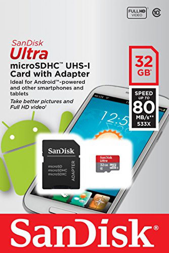 32GB Ultra microSD High Capacity (microSDHC) Card