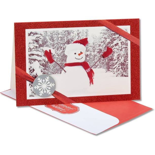 Christmas Boxed Cards, Snowman, Pack of 24