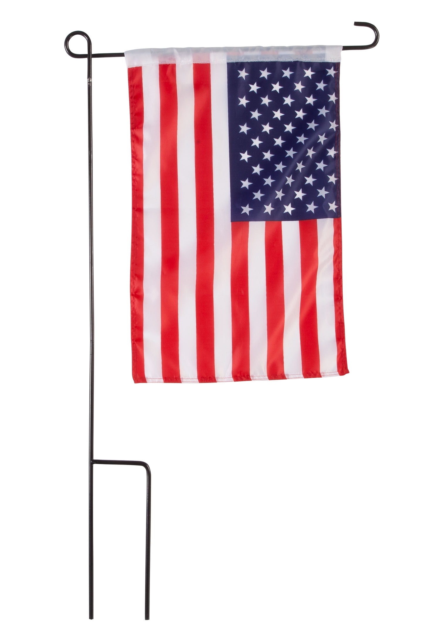American Flag Garden Flag and Pole - Walmart.com