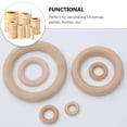 thumbnail image 6 of Unfinished Wood Craft Rings - 100pcs DIY Jewelry Supplies, 6 of 7