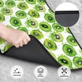 thumbnail image 3 of Cauagu Green Kiwi Pattern Car Floor Mat Set of 4,Car Carpet Mats Car Mats with Anti-Slip Backing & Driver Heel Pad Universal Fit for Cars/Trucks/SUV/Vans, 3 of 6