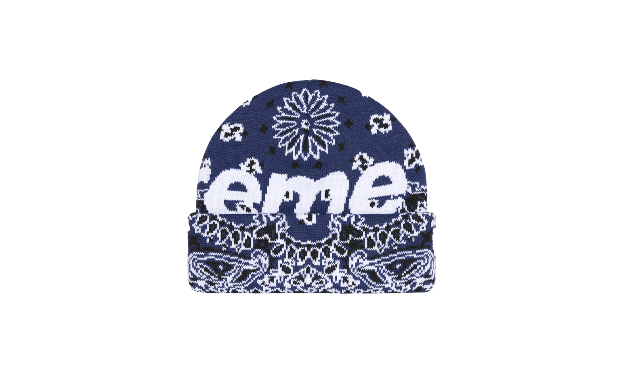 SUPREME UNISEX Bandana Big Logo Beanie 