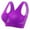 Purple bras for women, variant on Wycnly Sports Bras for Women Plus Size Hollowed Breathable Comfort Push up Workout Tank Bra Ladies Full Coverage Seamless Wireless Bras Bras for Women Summer Saving Bras