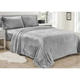 thumbnail image 2 of Noble House Lavana Soft Brushed Microplush Bed Sheet Set Twin Size - Gray, 2 of 2