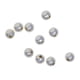 thumbnail image 2 of 10 cuentas espaciadoras redondas de plata de ley 925 para hacer joyas. 3 mm (orificio de 1 mm), 2 of 9
