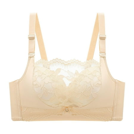 Women Sexy Lace Push Up Full-Coverage Sports Bra Seamless Everyday Comfort Bralette Wireless Bras with Support and Lift