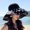 black, variant on SikaFu Wave Dot Big Eaves Vinyl Fisherman Hat Female Summer New Bow Heritage Hat Sunscreen And Anti -Ultraviolet Fisherman Hat